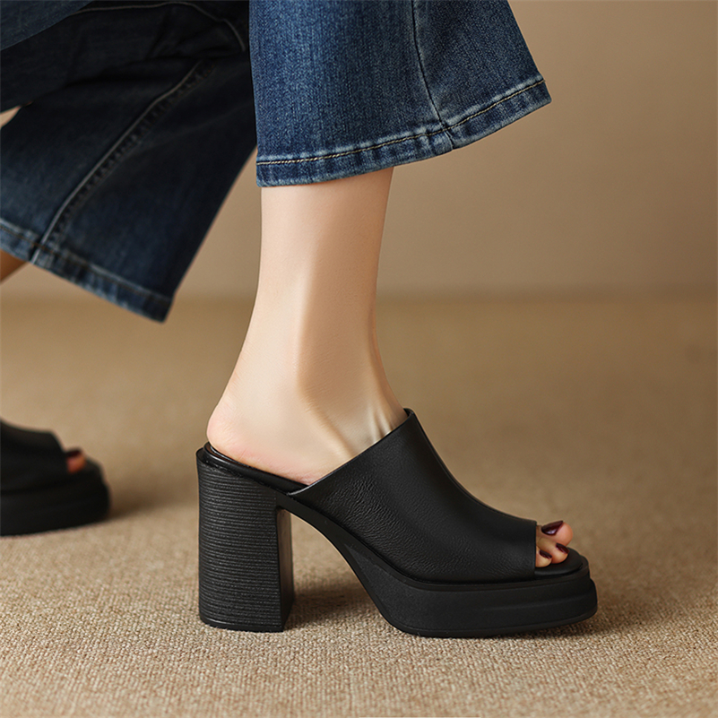 USS Shoes Virginia Women's Open-Toe Platform Clog - Luxuryurbanwear