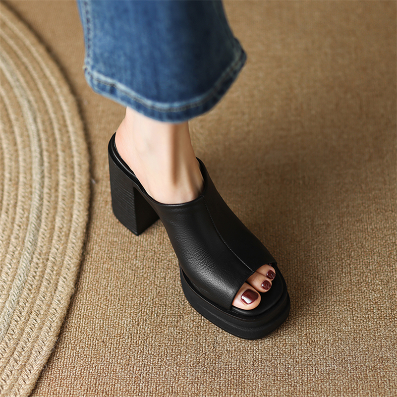 USS Shoes Virginia Women's Open-Toe Platform Clog - Luxuryurbanwear