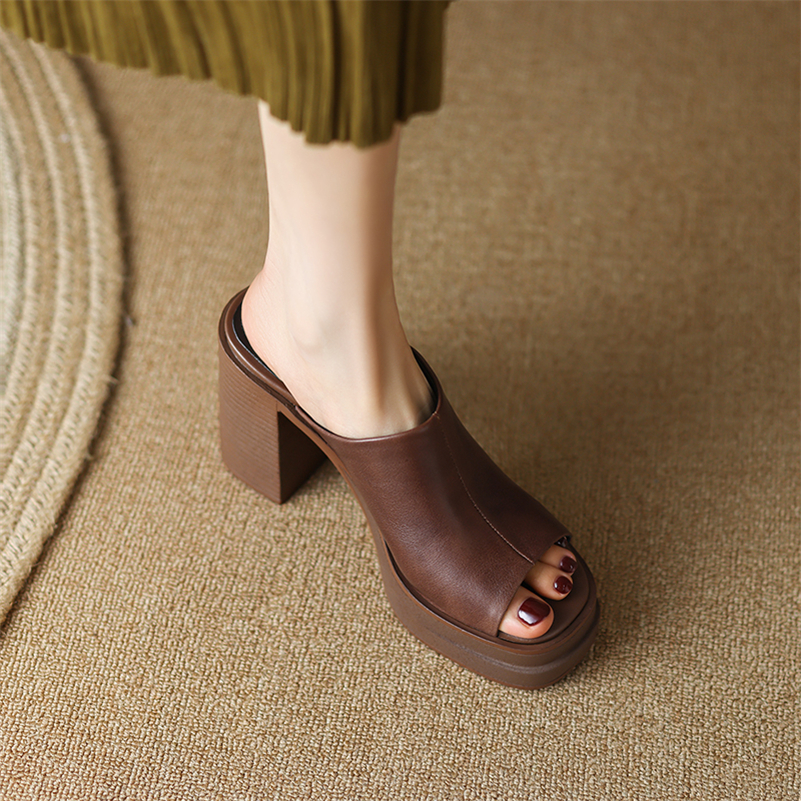 USS Shoes Virginia Women's Open-Toe Platform Clog - Luxuryurbanwear