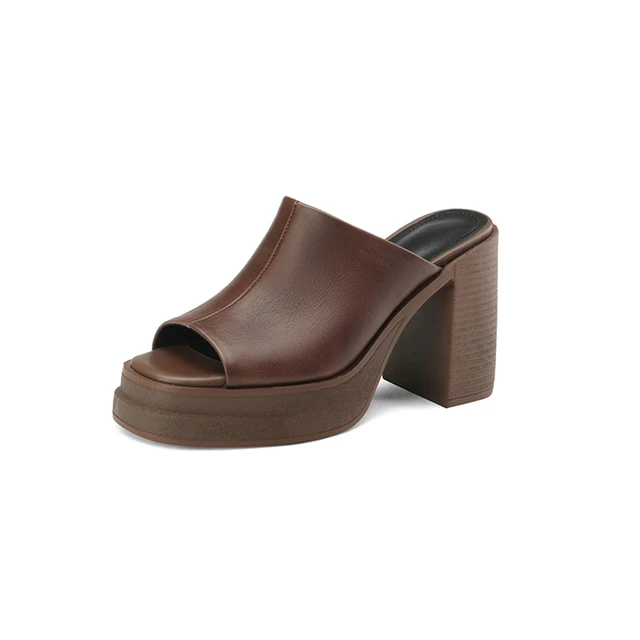 USS Shoes Virginia Women's Open-Toe Platform Clog - Luxuryurbanwear