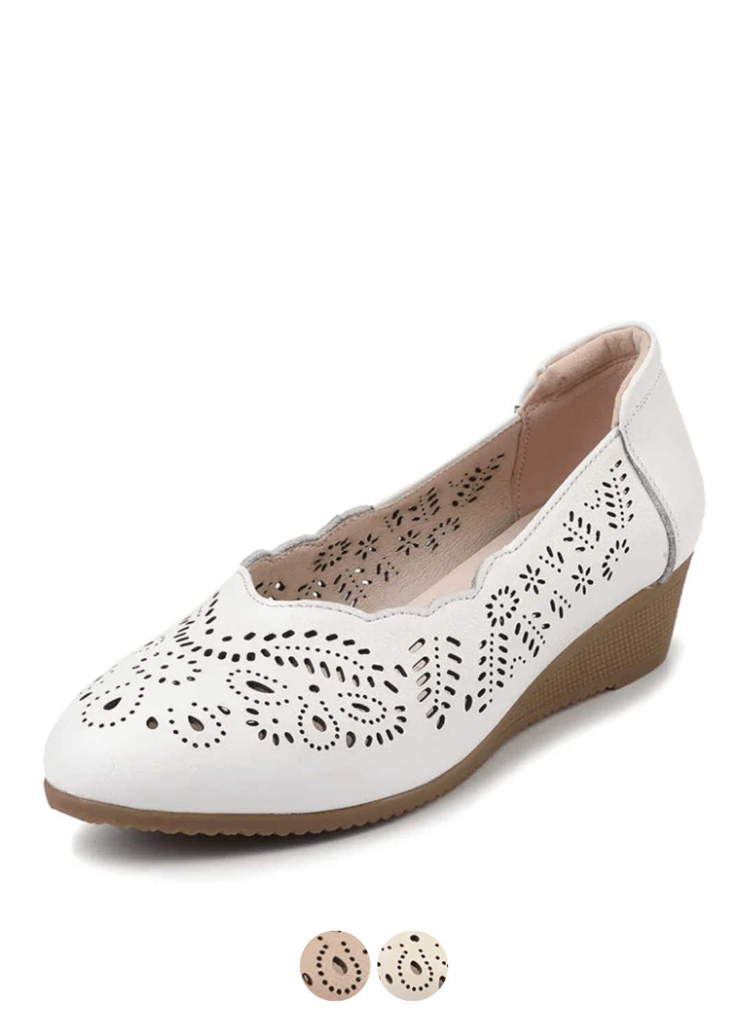 USS Shoes Viviana Women's Leather Breathable Hollow Soft Wedges