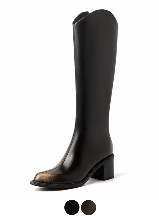 USS Shoes Raima Women's Knee-High Square Heel Boots