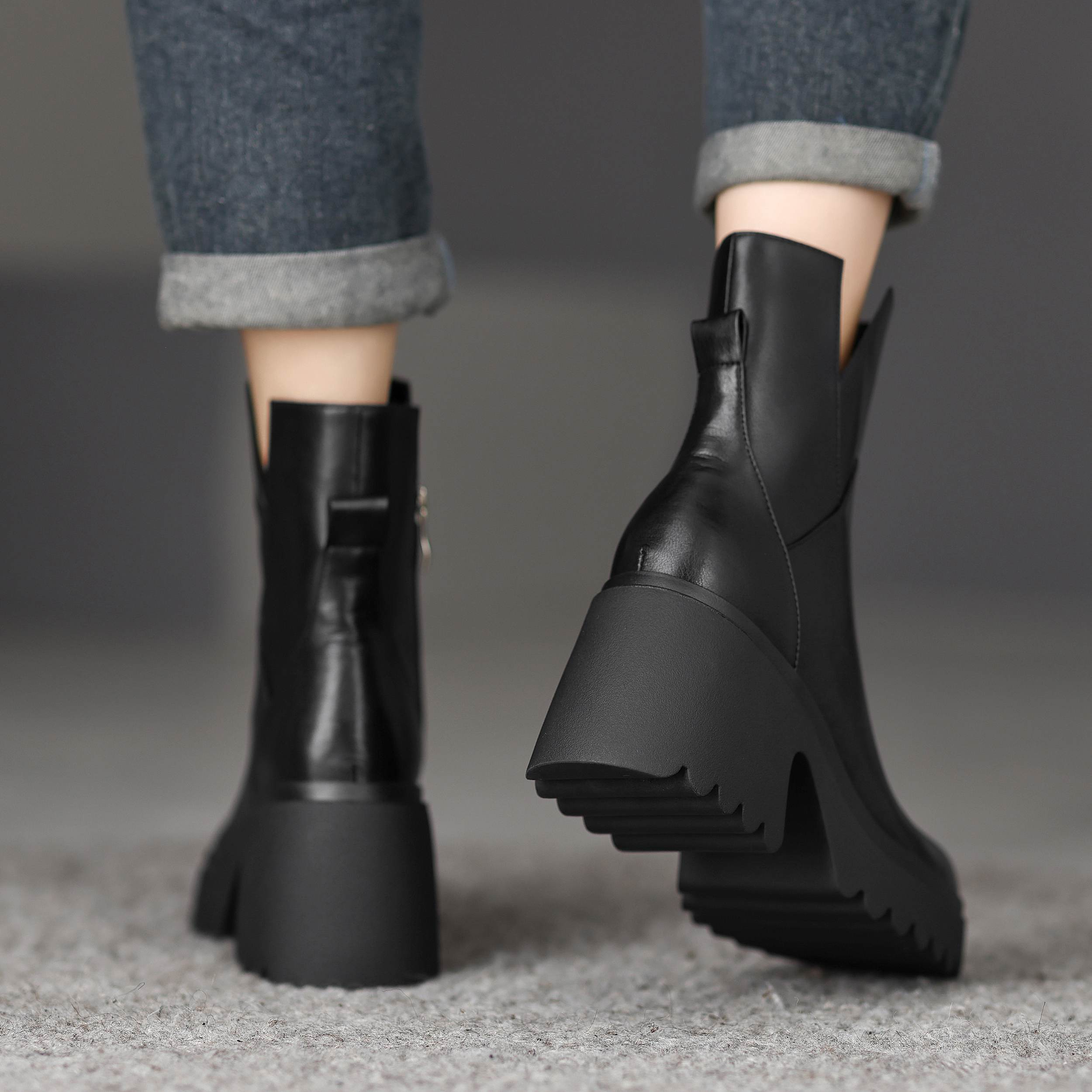 USS Shoes Camacho Women's Platform Office Ankle Boots - Luxuryurbanwear