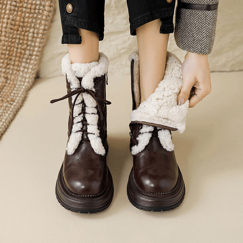 USS Shoes Yamy Women's Fashion Ankle Wool Boots