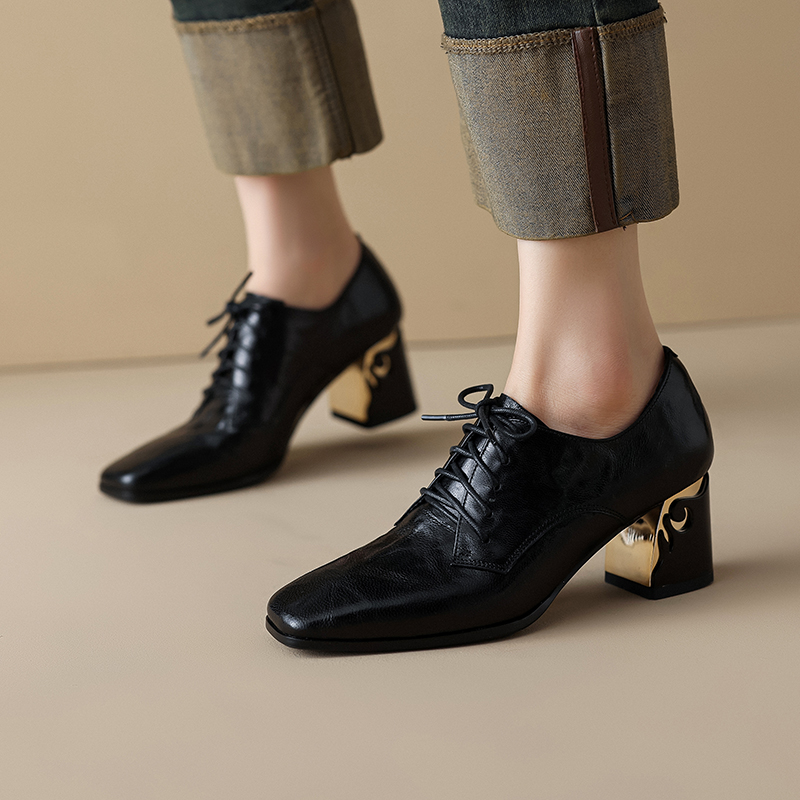 USS Shoes Zeyna Women's Genuine Leather Lace Up Pumps - Luxuryurbanwear