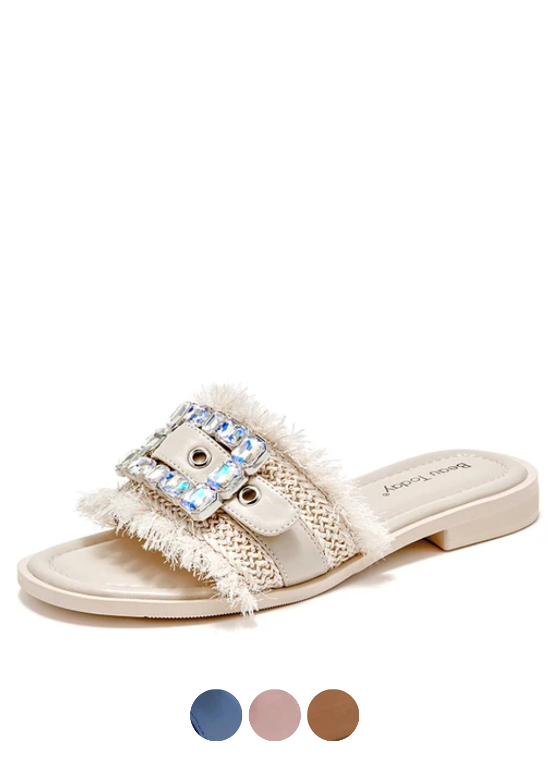 USS Shoes Zulma Women's Open-Toe Leather Slippers - Luxuryurbanwear