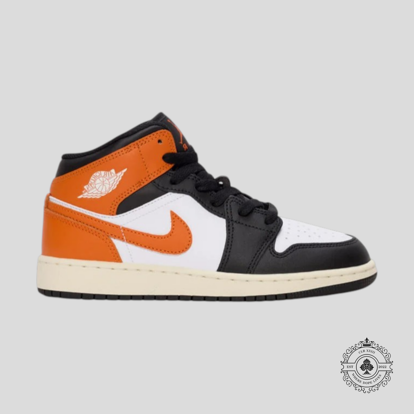 Air Jordan 1 Mid Black Toe Starfish (GS)