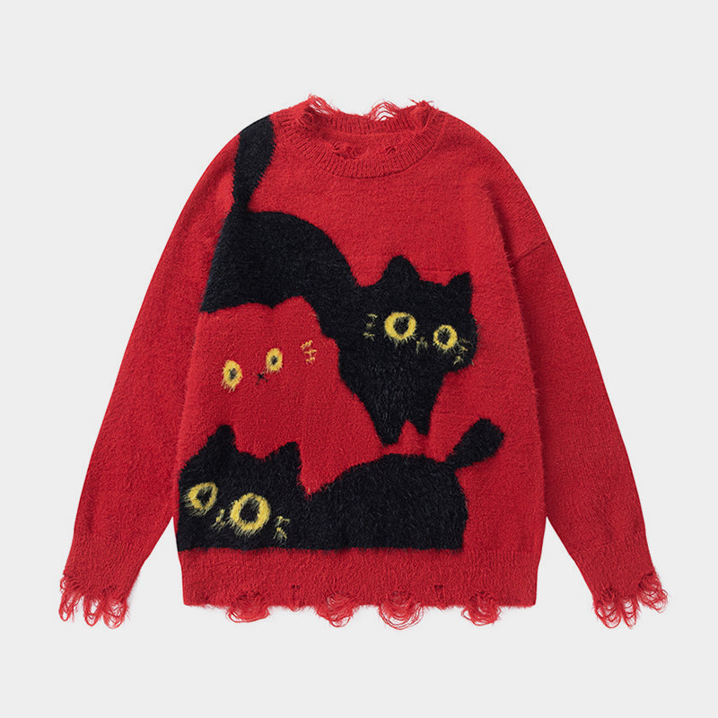 Playful Paws | High Street Knit Jumper - Luxuryurbanwear