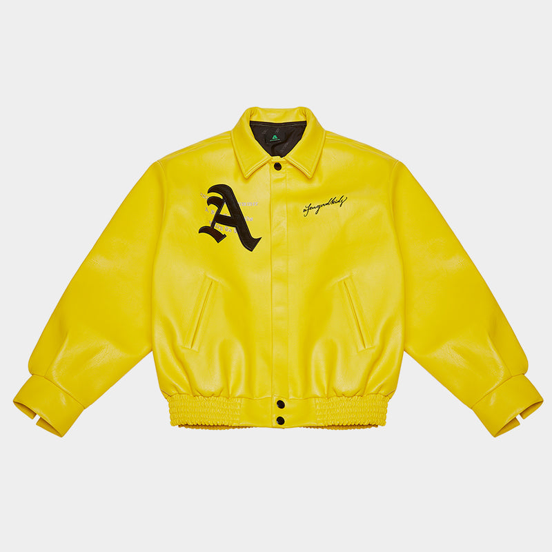 Racing | Retro Leather Jacket - Luxuryurbanwear