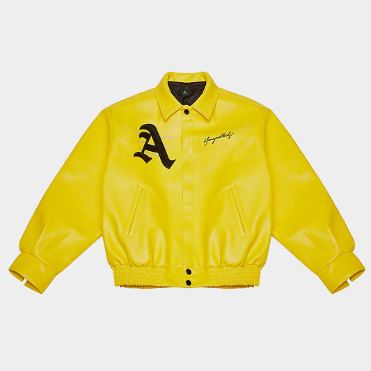 Racing | Retro Leather Jacket - Luxuryurbanwear