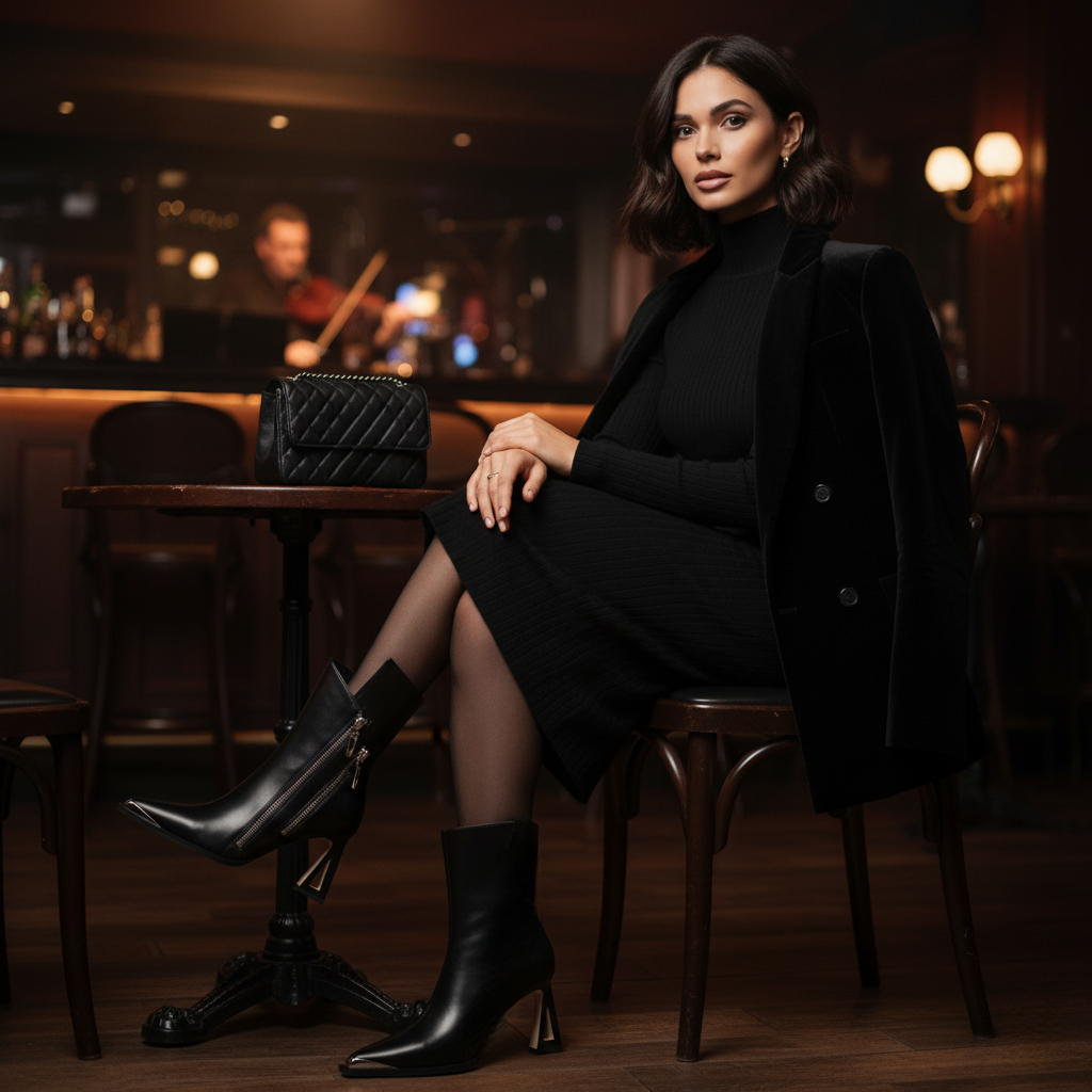 Zephyr Ankle Boot | Genuine Leather Zip Heel - Luxuryurbanwear